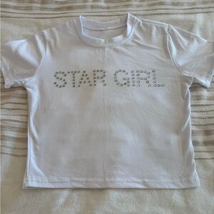 🦩Star Girl crop tee